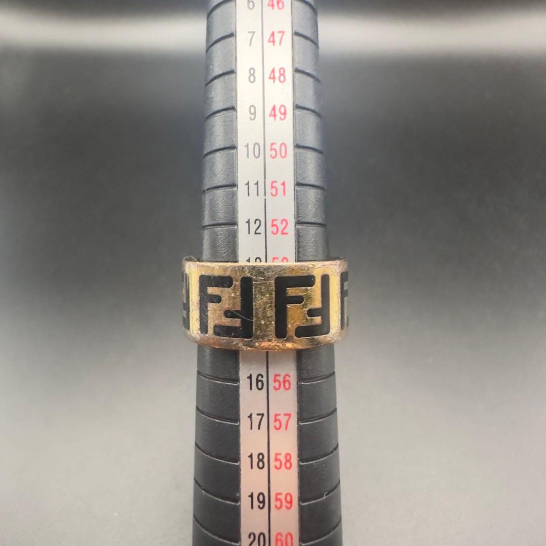 人気✨ FENDI フェンディ リング 指輪 エフイズ ゴールド ロゴ 1771