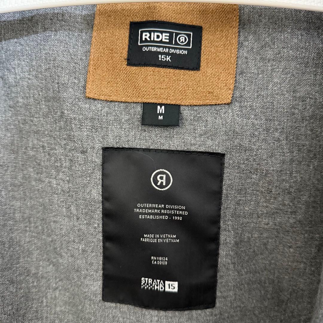 スノーボードウェア 《上下セット》【RIDE】 ブラウン/ネイビー 男女兼用