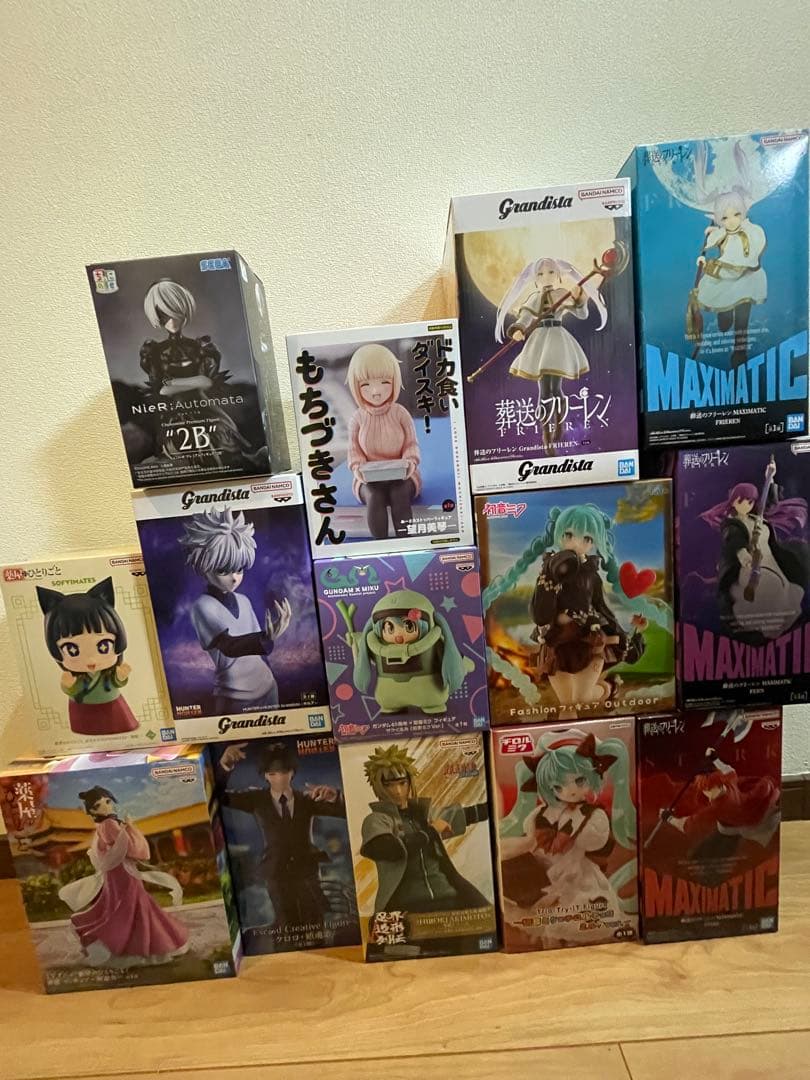 最新　人気　プライズ　フィギュア　14点　まとめ　フリーレン　ナルト　猫猫　他