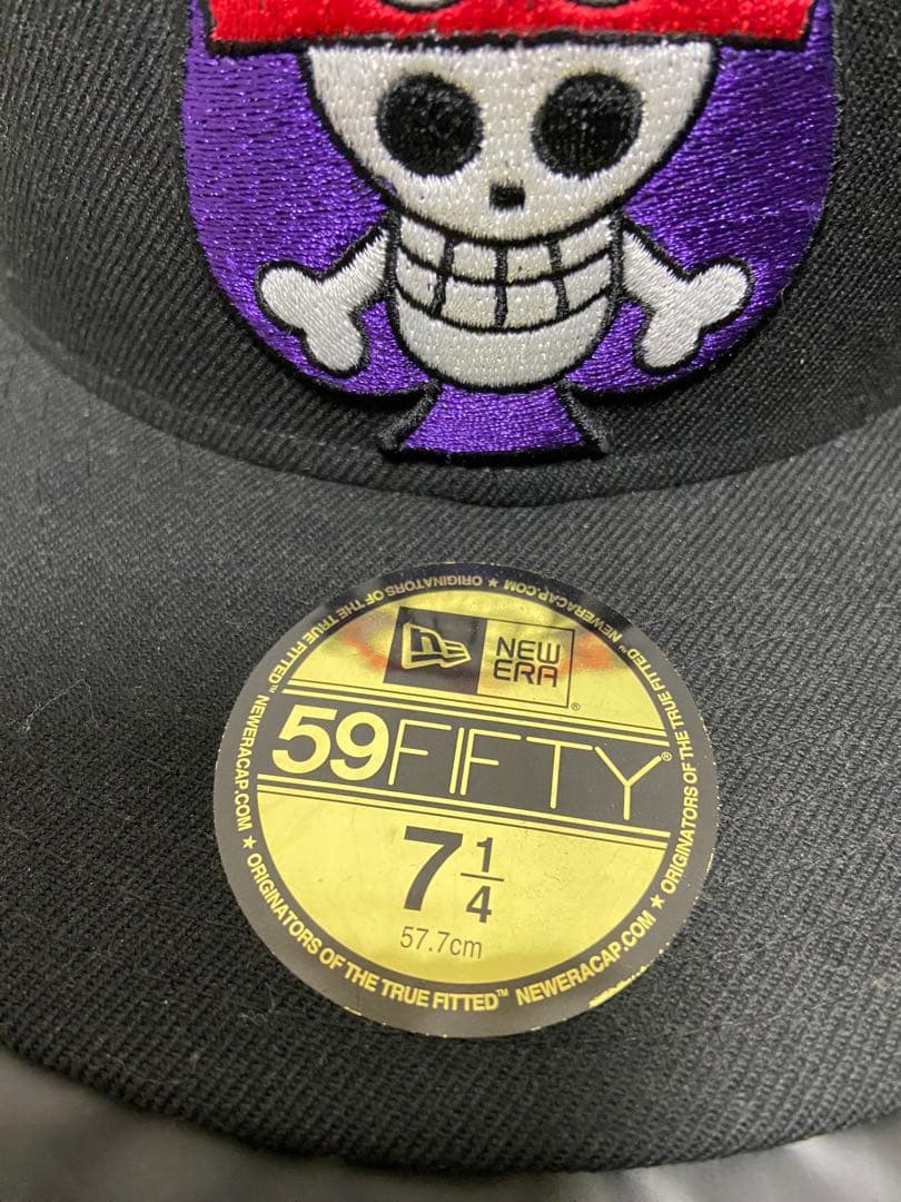 ニューエラNEWERAワンピースエースキャップ ブラック 7 1/4 - メルカリ