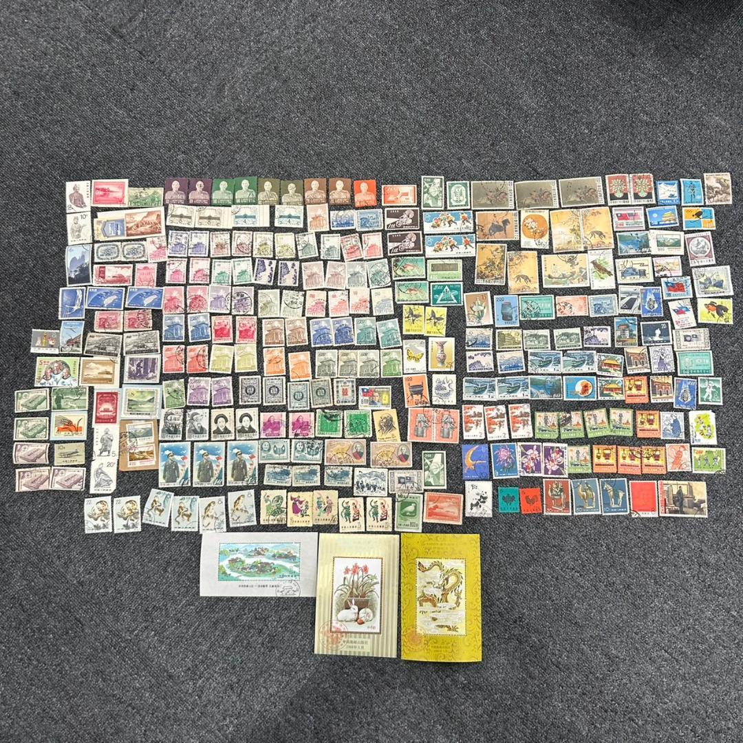 中国切手 大量まとめ 約300枚 小型シート含む まとめ2