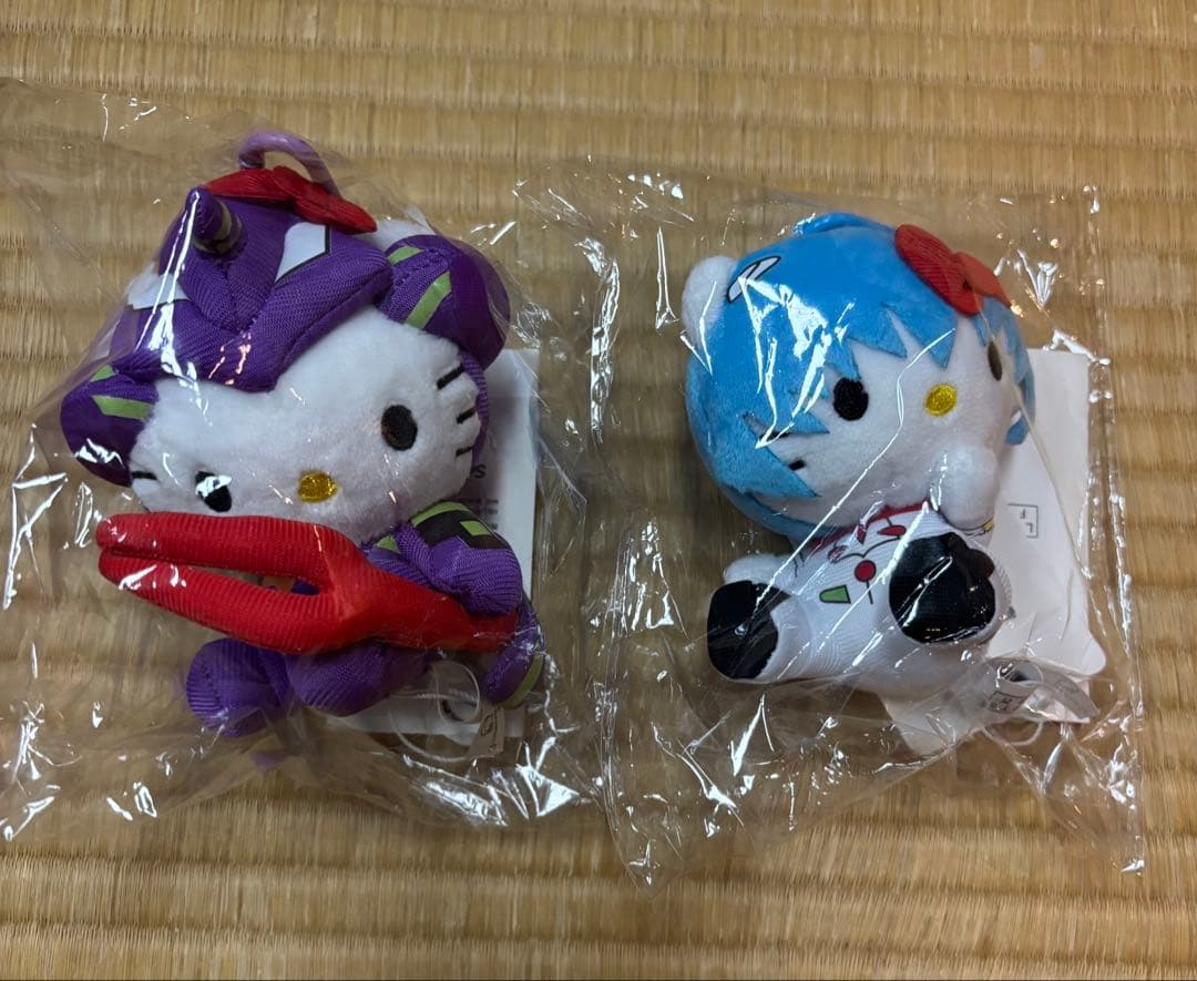 【EVA x HELLO KITTY】トイキーホルダー　レイ　初号機　セット