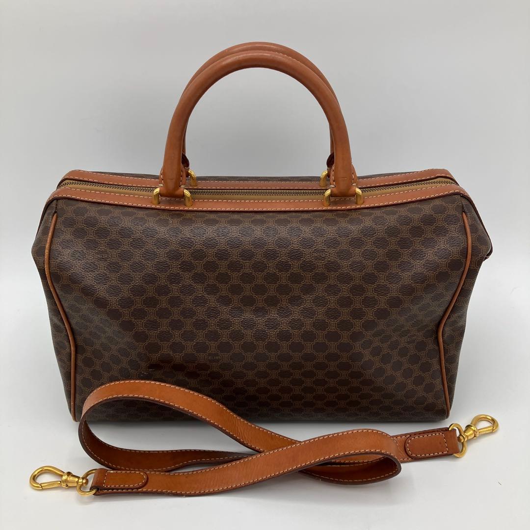 【本日限定】CELINE マカダム がま口 ミニボストンバッグ 2way