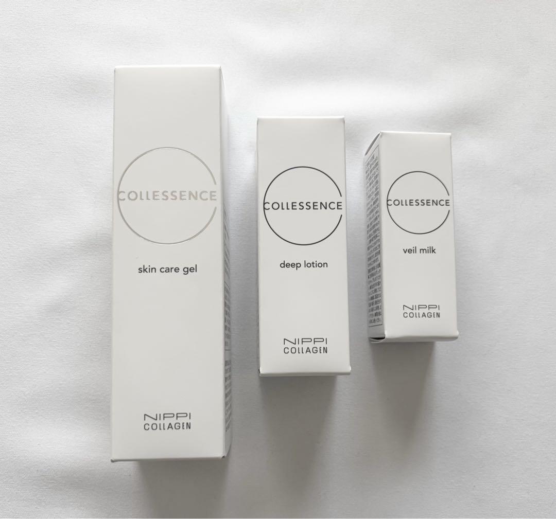 ニッピ コラーゲン コレセンス スキンケアジェル35g・化粧水・乳液 3点セット
