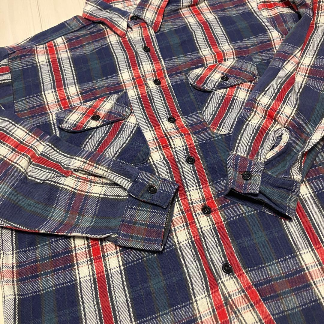 良配色 80's ヴィンテージ FIVE BROTHER ネルシャツ サイズL - メルカリ