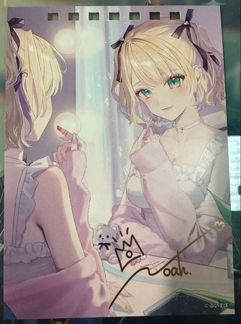 ぶいすぽっ！ 胡桃のあ 複製サイン入りポストカード - メルカリ