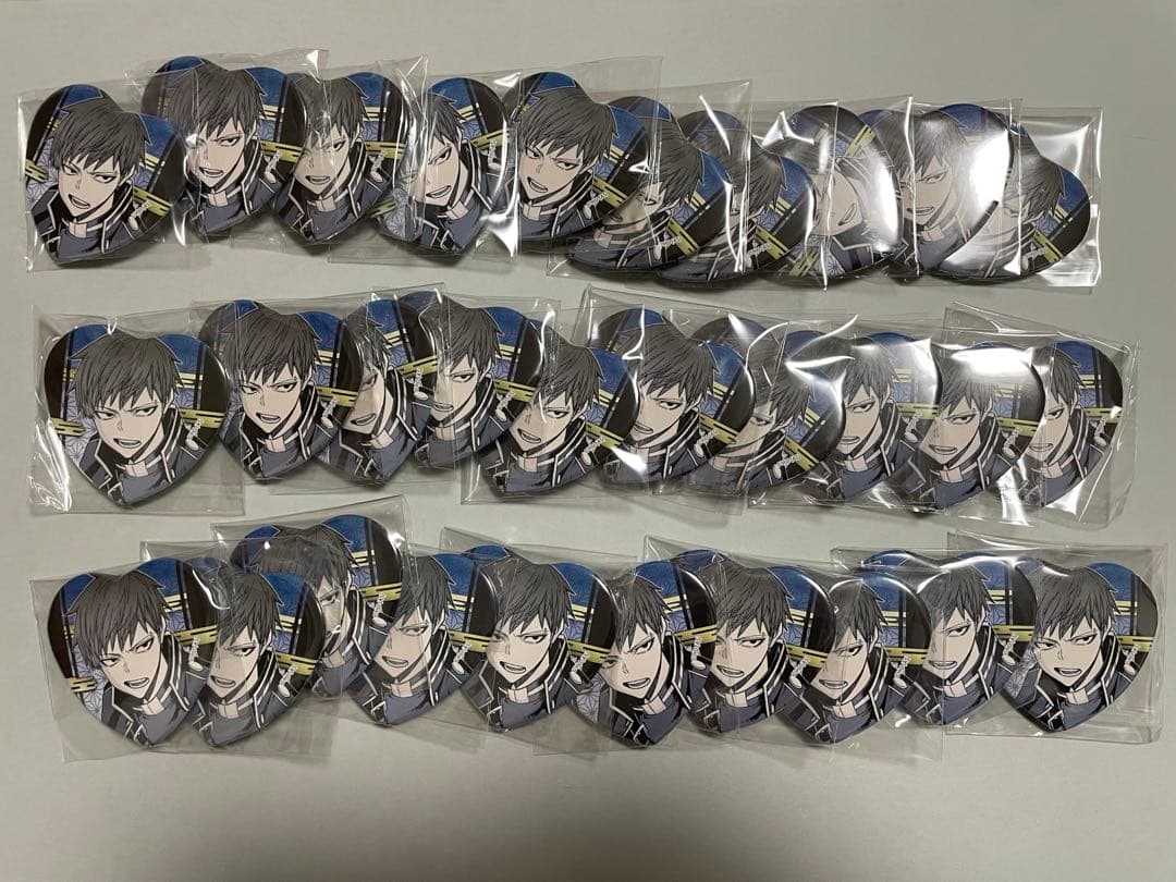 矢颪碇 桃源暗鬼 ハート缶バッジ まとめ売り