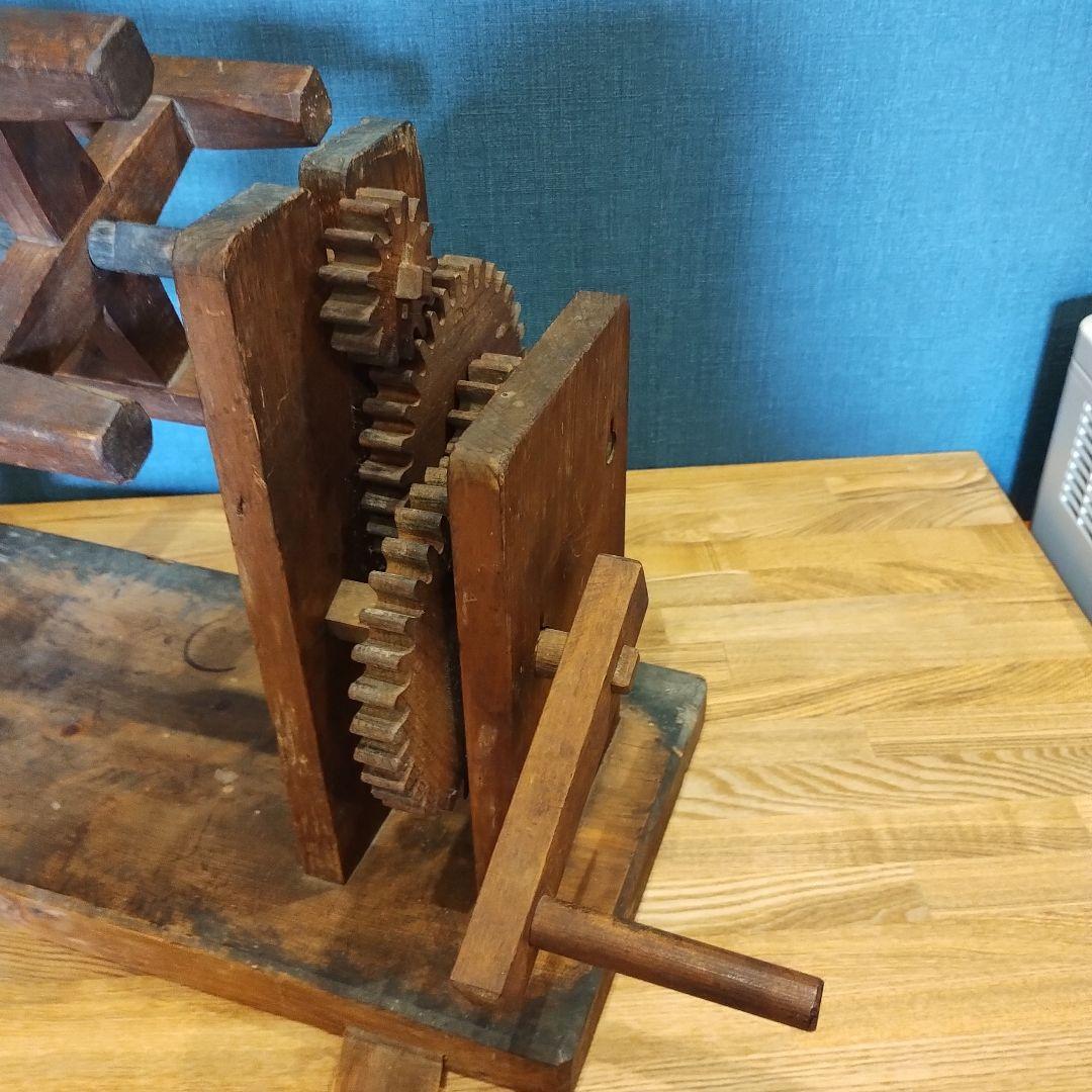 骨董 古民具 江戸〜大正 座繰り機 糸巻き機 古道具 時代道具