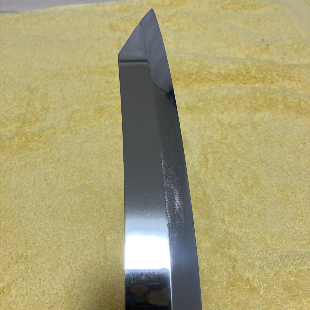 ⑦切付尺寸　花梨瘤　銀巻　鏡面　本焼