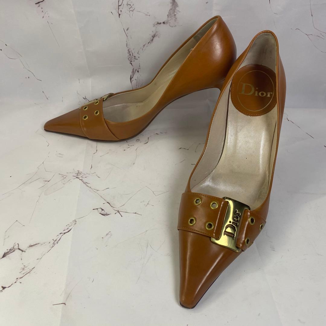 Dior ディオール パンプス 37.5 キャメル メンテ済 ヒール新品 DIOR | 「ジャディオール」パンプス|ウィメンズシューズ｜ディオール