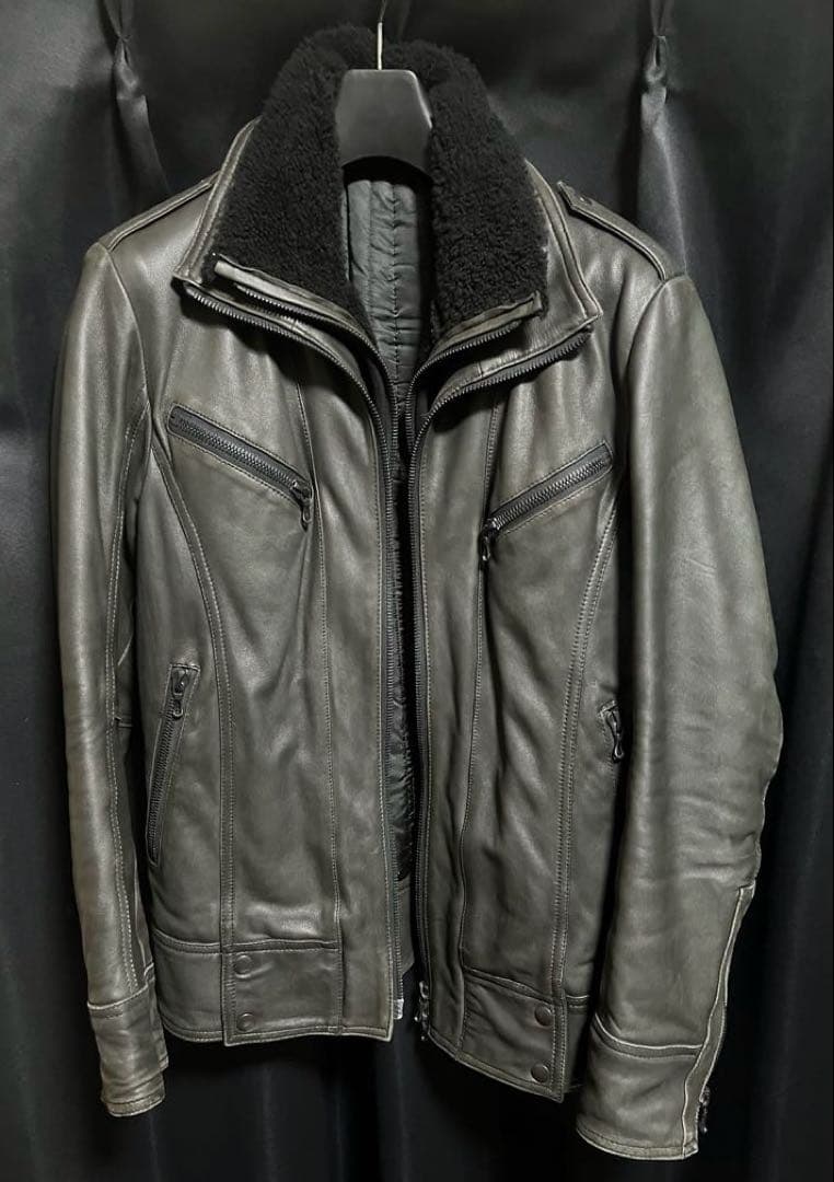 SHELLAC シェラック　ムートンボアレザーライダース送料無料！おまけ付き！