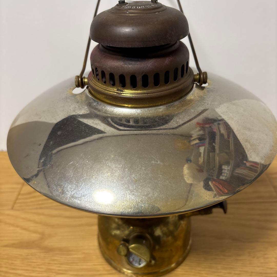 ランタン　GENIOL HK150 150CP 真鍮製　リフレクターセット 稀少 】GENIOL 150 CP CAMEL バージョン ゲニオール HK150 | Oldman's