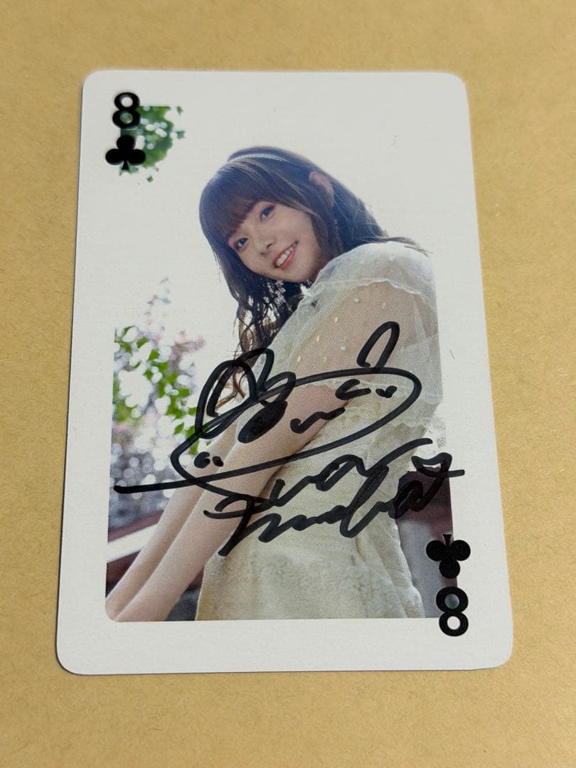 諏訪ななか Fine Days リリイベ トランプ 直筆サイン入り ♣️8