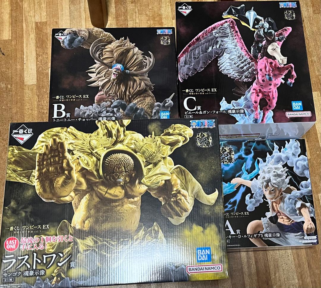 一番くじ ワンピースEX 悪魔を宿す者達　A賞B賞C賞ラストワン賞　4点セット