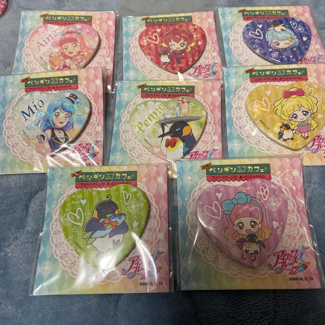 アイカツフレンズ　ナンジャタウン限定　ハート缶バッジ