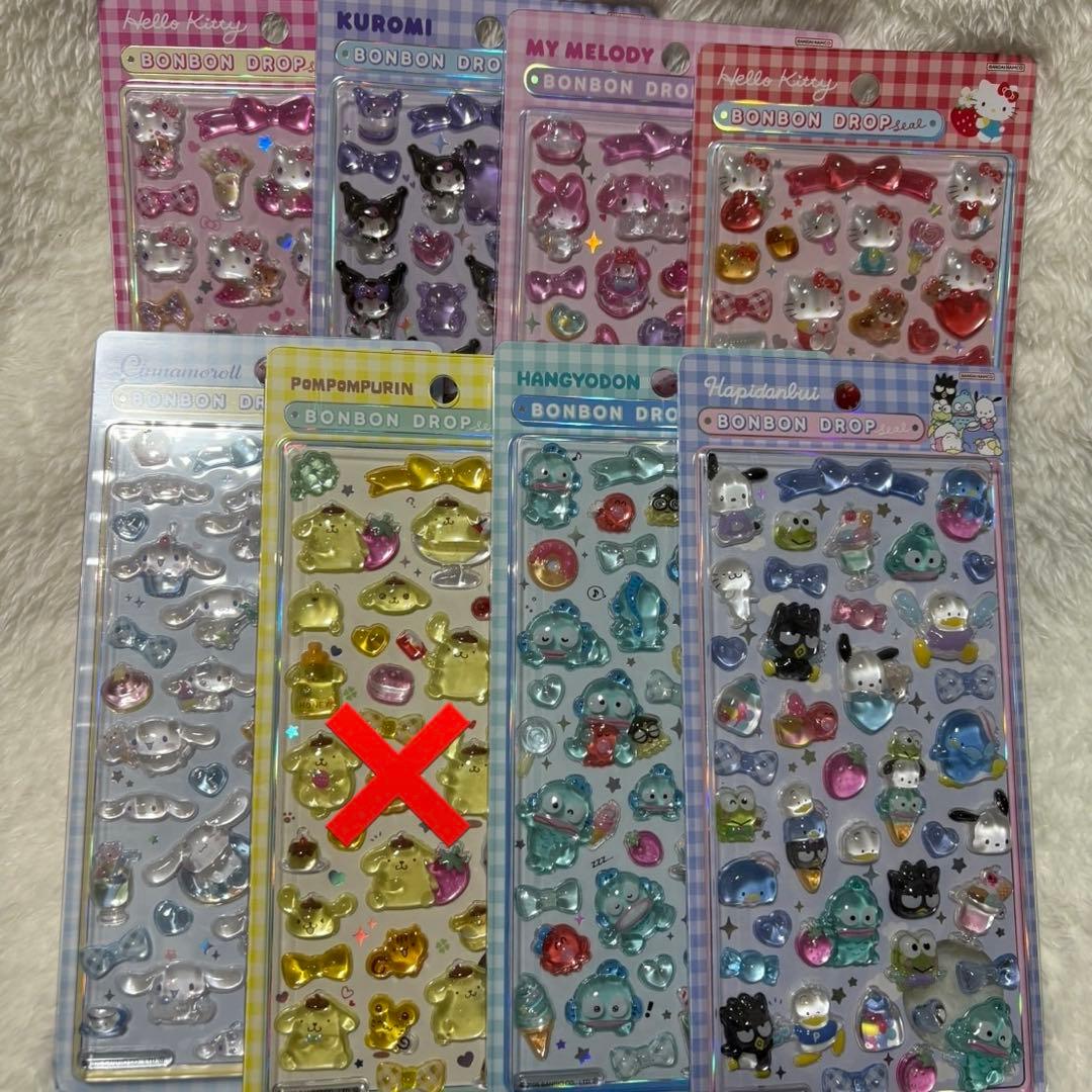 ［正規品］サンリオ　ボンボンドロップシール　第2弾　7種セット②