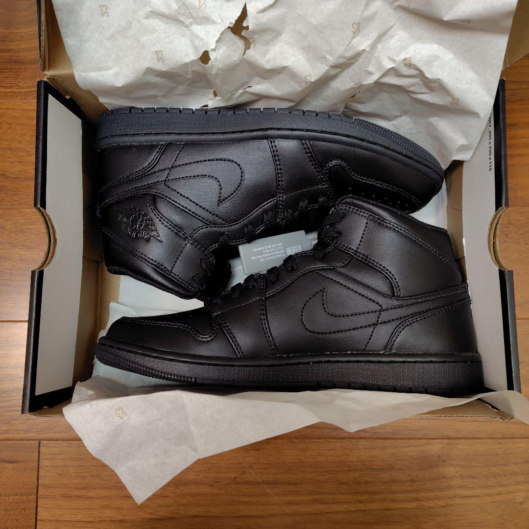 REPEZEN様用 AIR JORDAN 1 MID TRIPLE BLACK - メルカリ