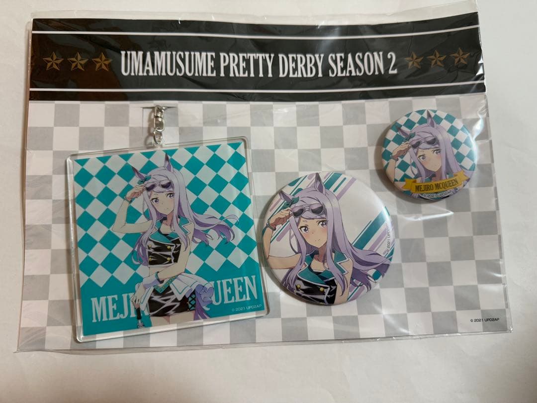 ウマ娘 ポップアップストア メジロマックイーン 缶バッジ・アクリルキーホルダー