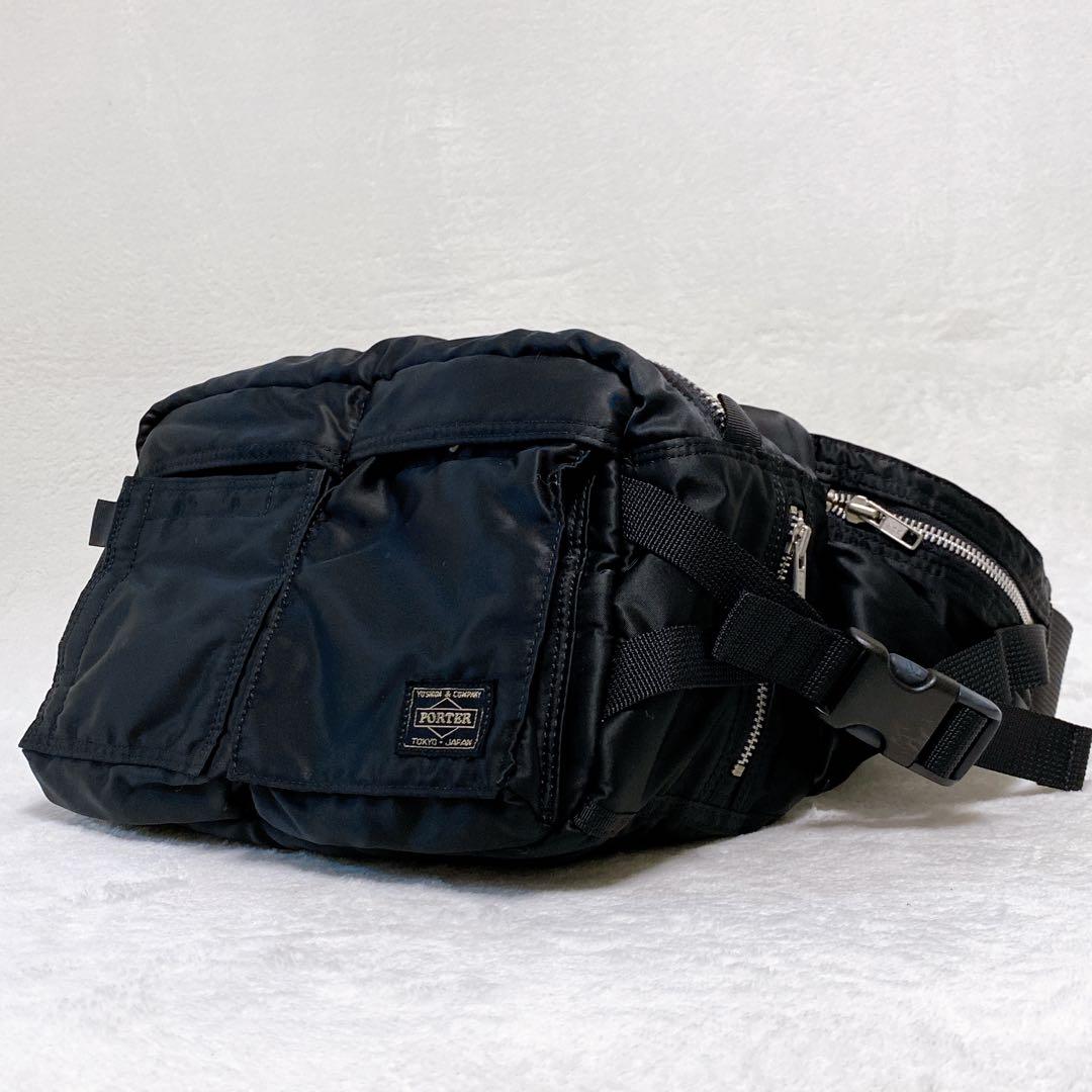 希少 HEAD PORTER ヘッドポーター ウエストバッグ タンカー ブラック