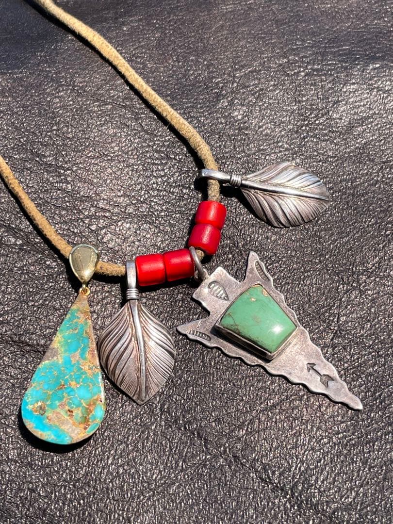 インディアンジュエリー　ターコイズ・シルバー・ネックレス