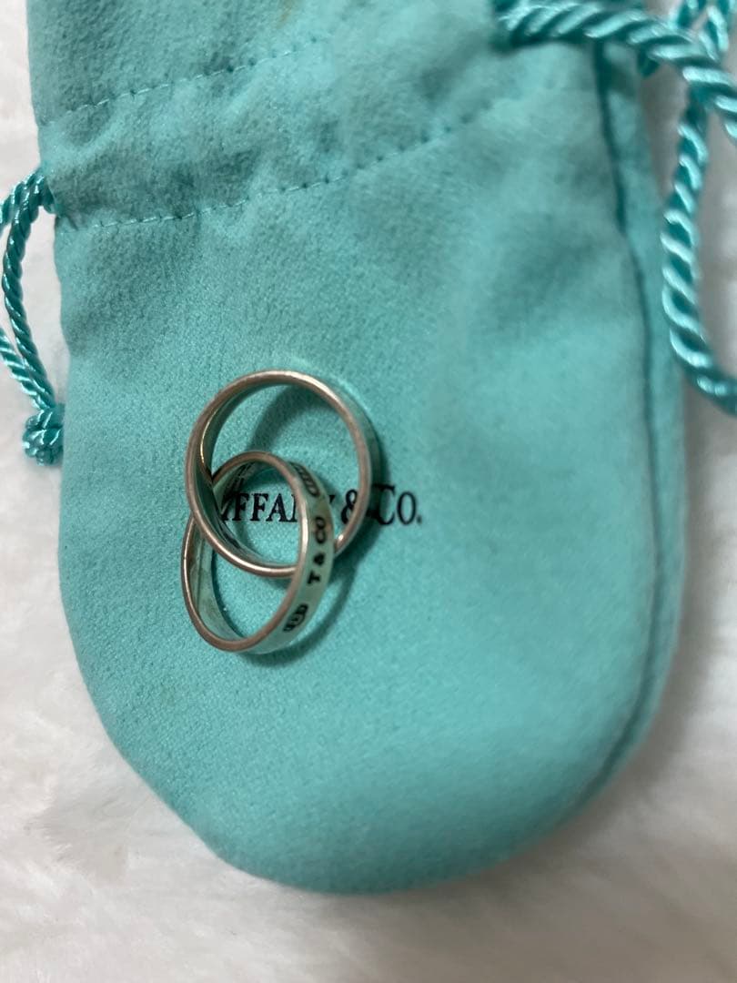 ティファニーリング　ダブルリング　8.5号から9号