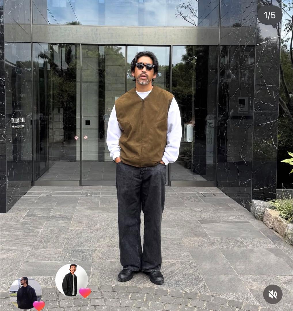 【限定品】KAJA REALISTIC SUEDE VEST OVY RIDGELAND QUILTED GOAT SUEDE VEST - OLIVE – TJ Bailey's