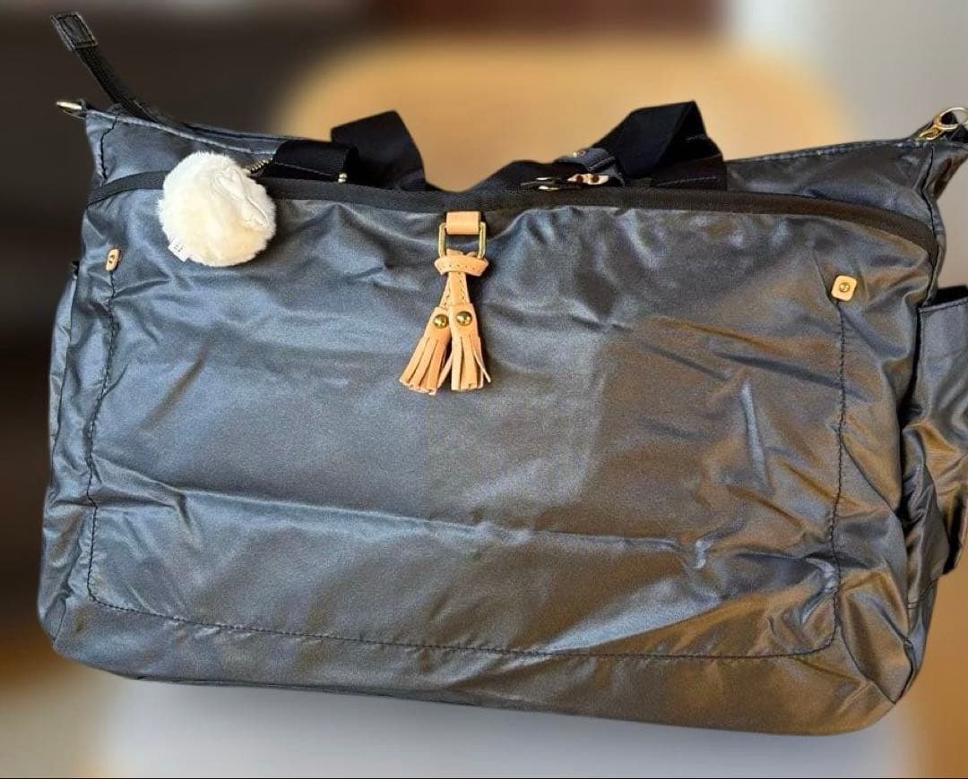 Kanana project濃紺ボストンバッグ 新品級お買い得