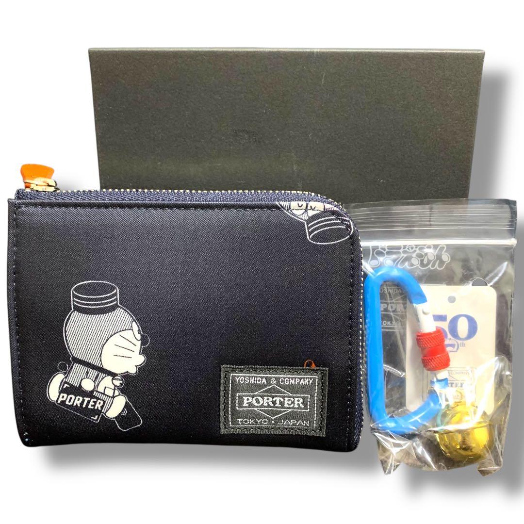 新品　ドラえもん×PORTER マルチウォレット ネイビー　おまけ付き　希少