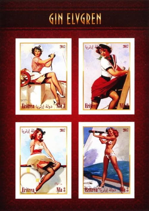 カット無し切手シート　切手　エリトリア　エルフグレン　cbj_s147_er