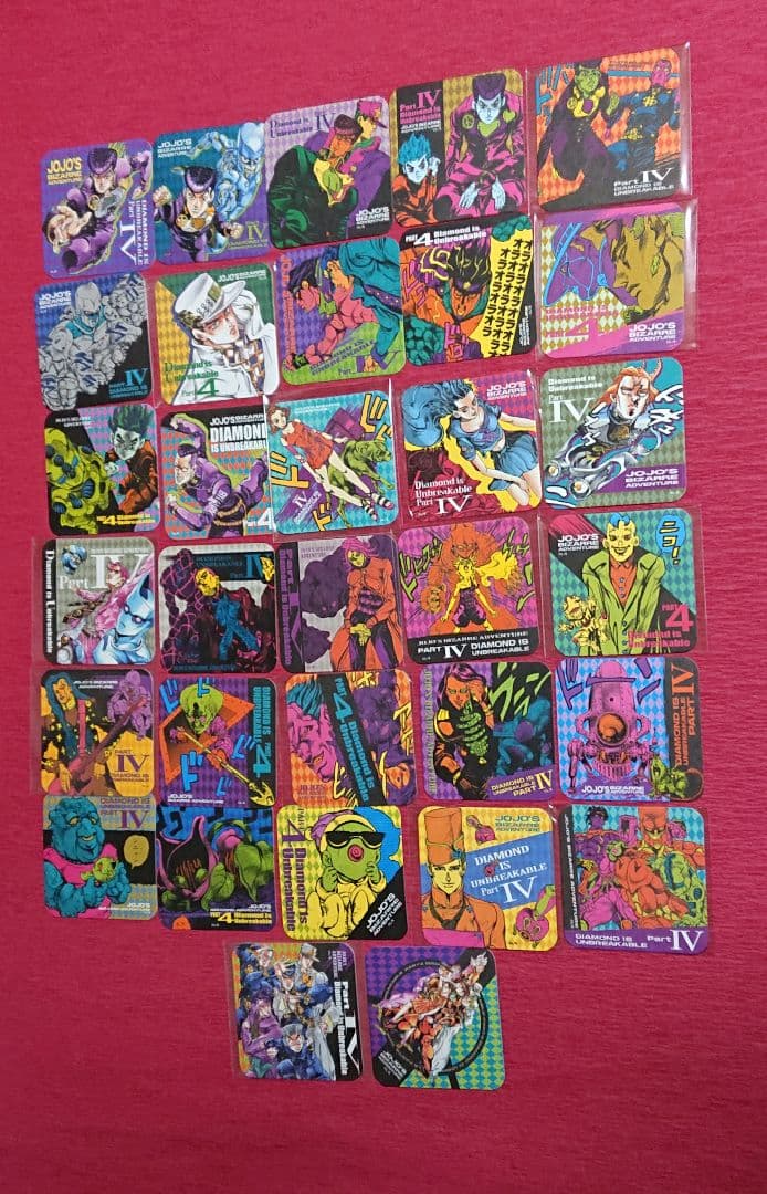 32枚 ジョジョの奇妙な冒険 4部 アートコースター 東方仗助 空条承太郎