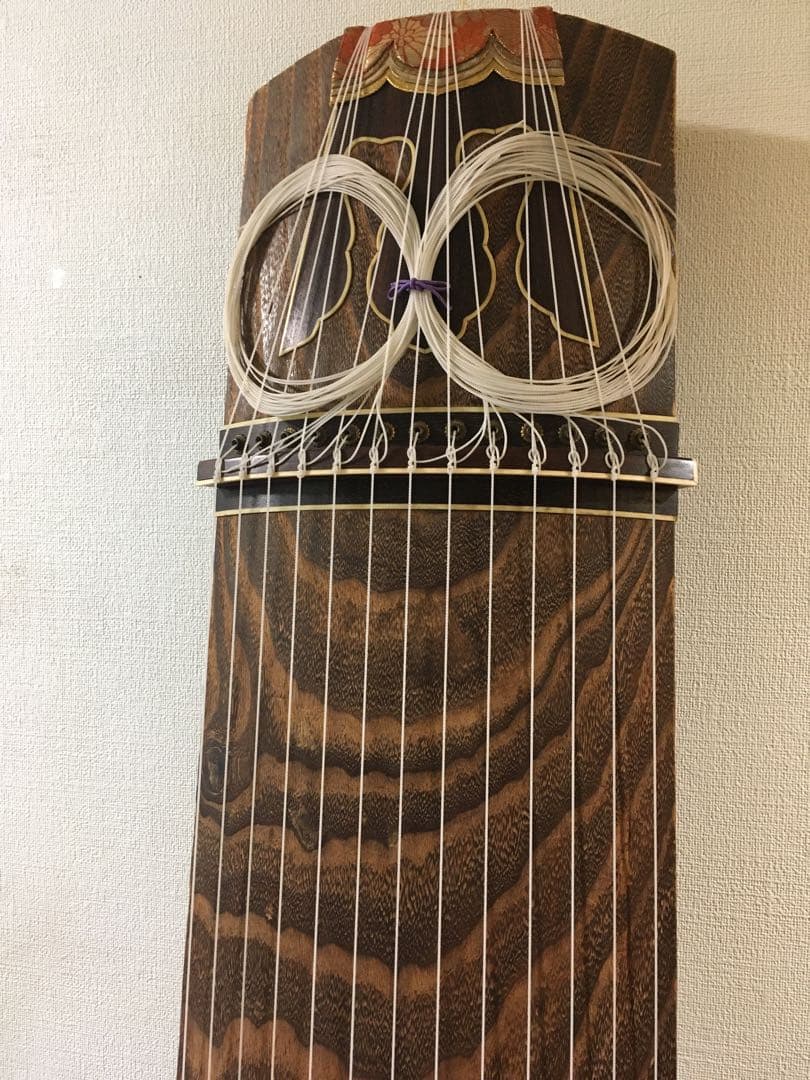 箏　送料込み　セット　すだれ彫