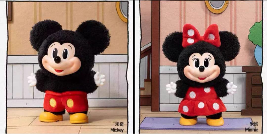 POPMARTディズニー ミッキーファミリー ミニー&ミッキー2個セット 箱