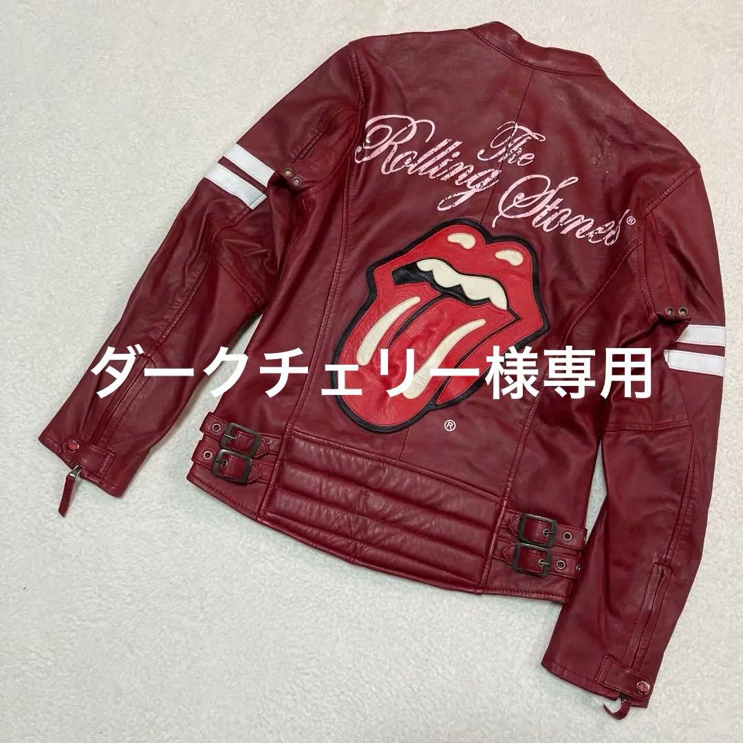 シングルライダース　ローリングストーンズ　The Rolling Stons The Rolling Stones×JACKROSE】 LAMB LEATHER S RIDERS(MENS