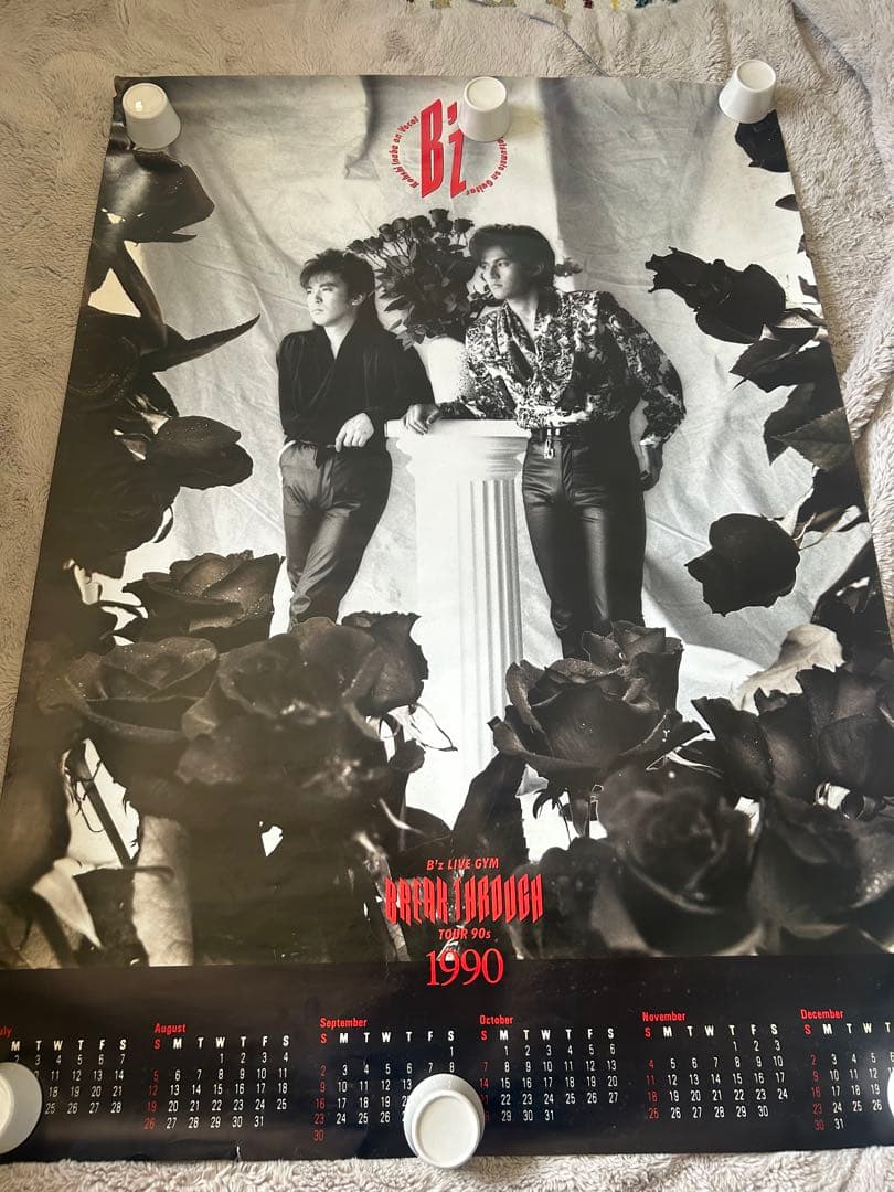 貴重　B'z LIVE GYM 1990“BREAK THROUGH” ポスター