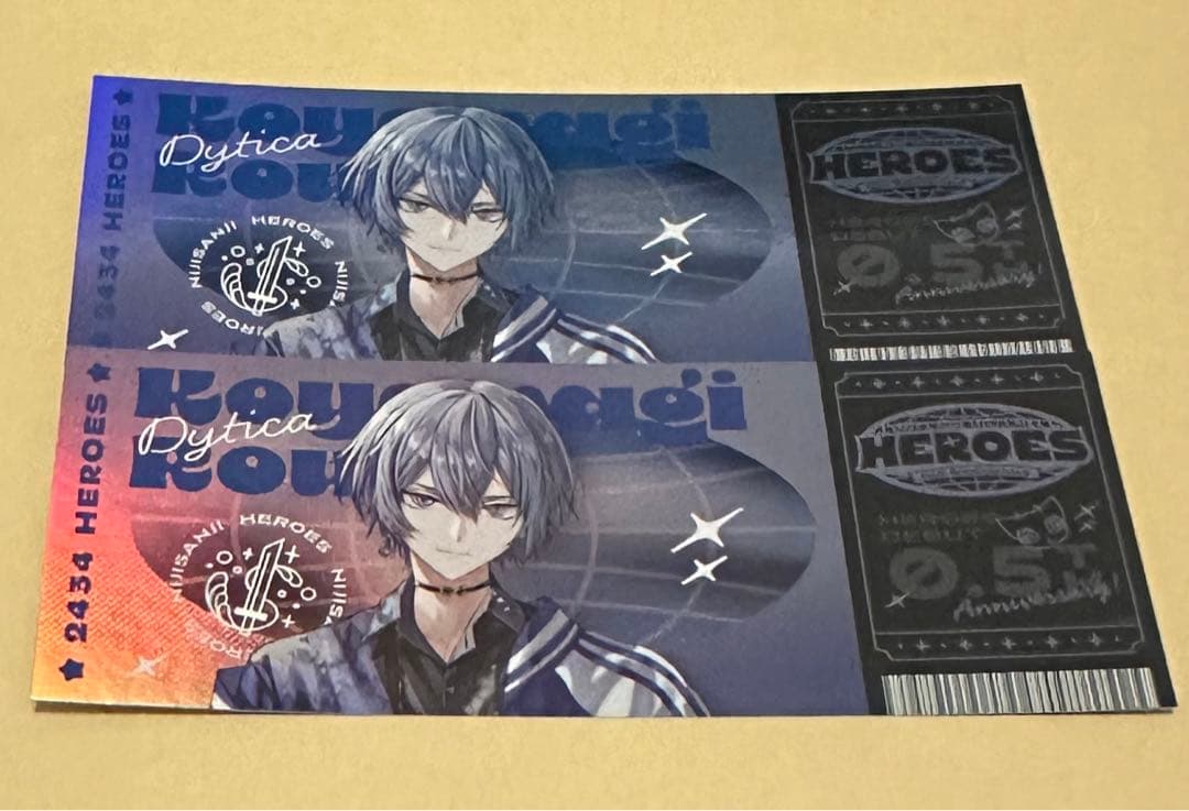 にじさんじ ホログラムチケット風カード 小柳ロウ - メルカリ