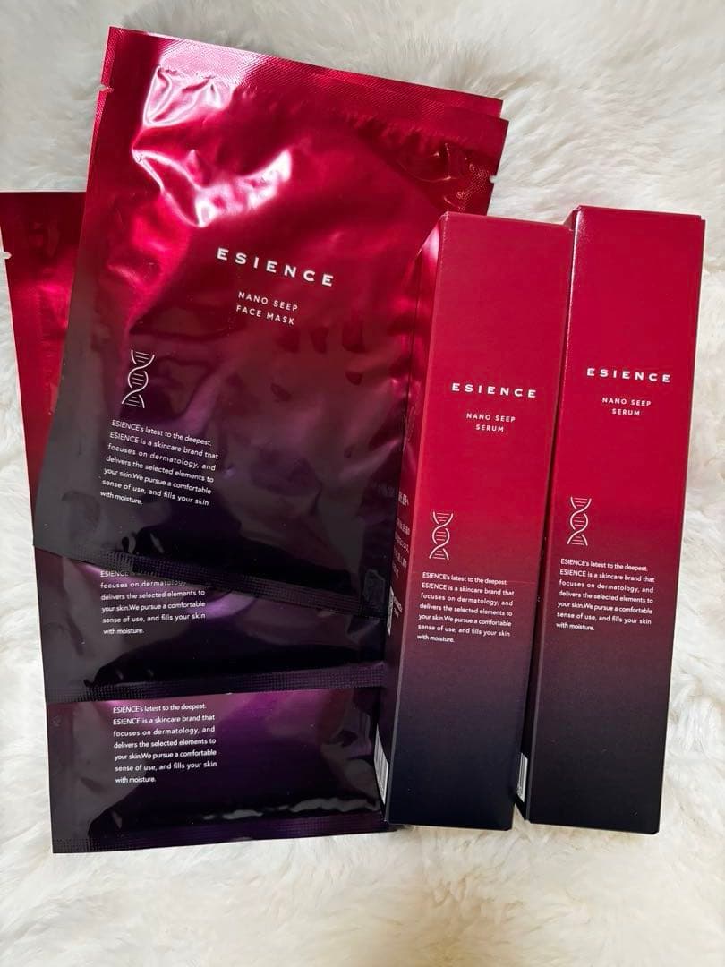 ESIENCE薬用ナノシープ導入美容液２本&フェイスマスク3枚