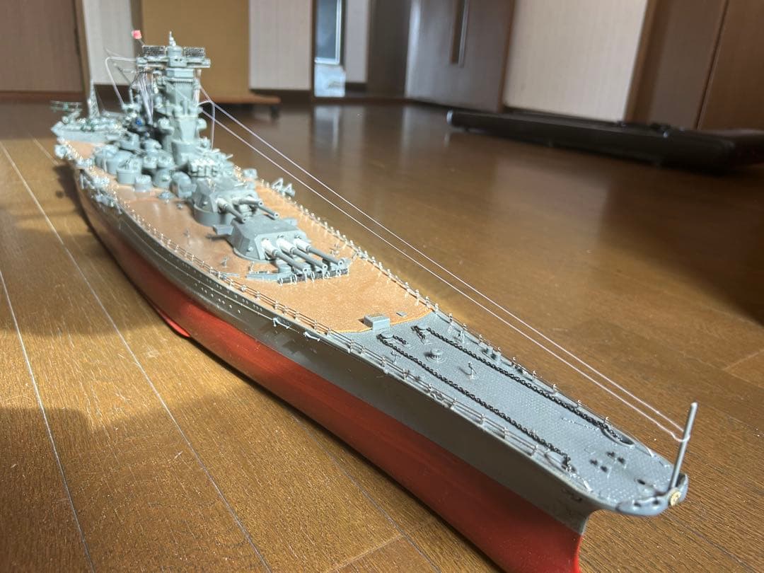 超大型戦艦大和1350mm製作完了しました。(1号作戦時)使用です。