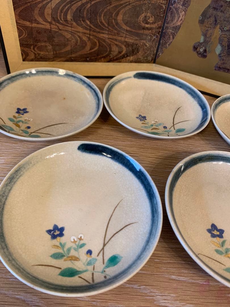 永楽善五郎　15代正全   皿  5客　　18