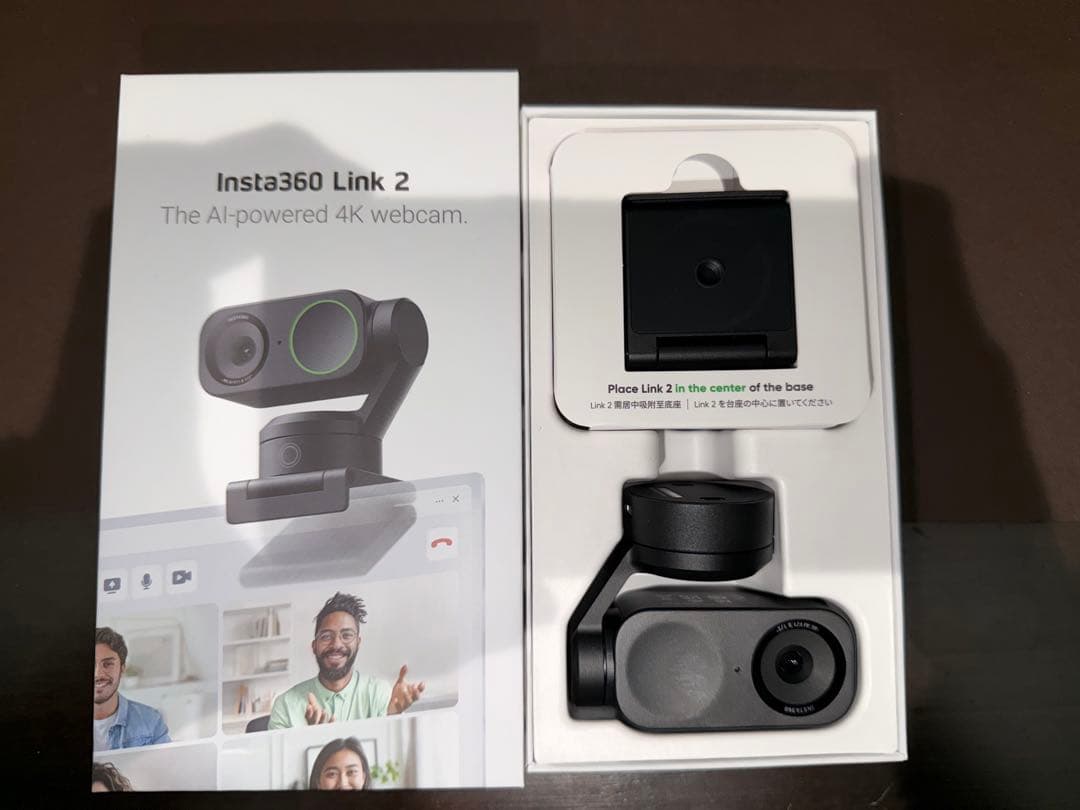 Insta360 link2 4Kウェブカメラ USB-C接続