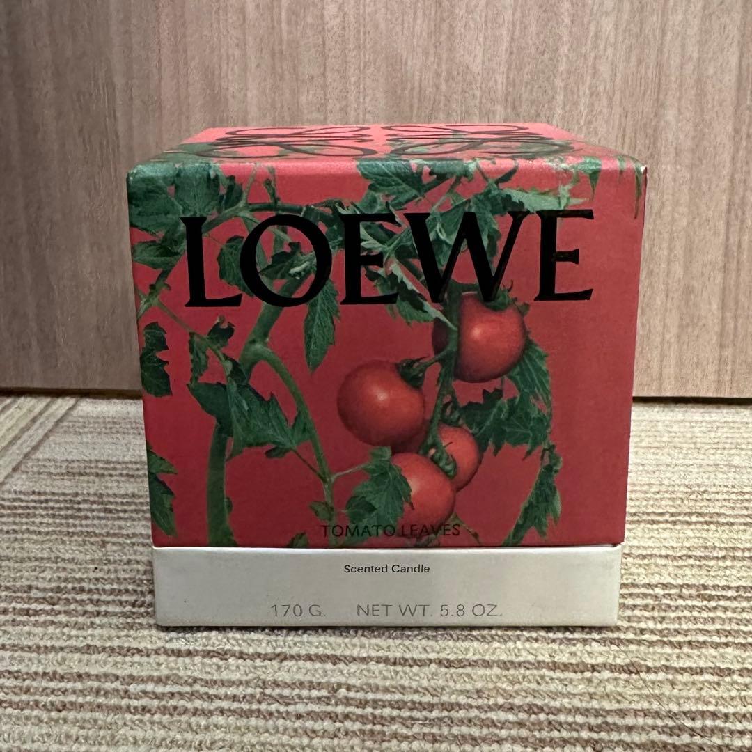 新品　LOEWE レッドトマトリーフ　キャンドル　赤