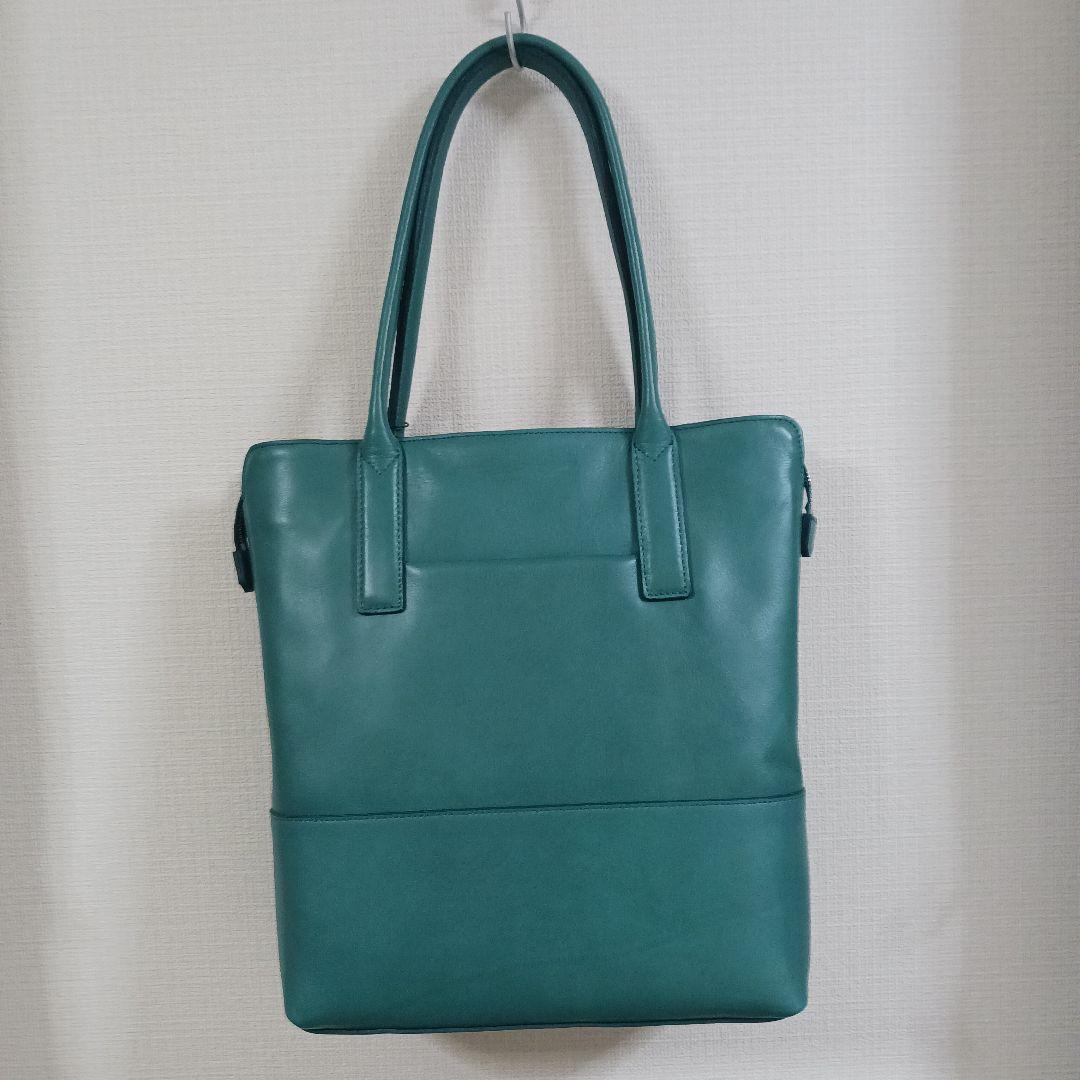 aniary ターコイズ レザー トートバッグ