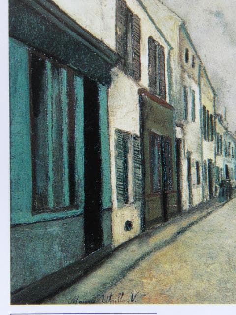 モーリス・ユトリロ、【サンノワ通り】、高級画集画、状態良好、新品