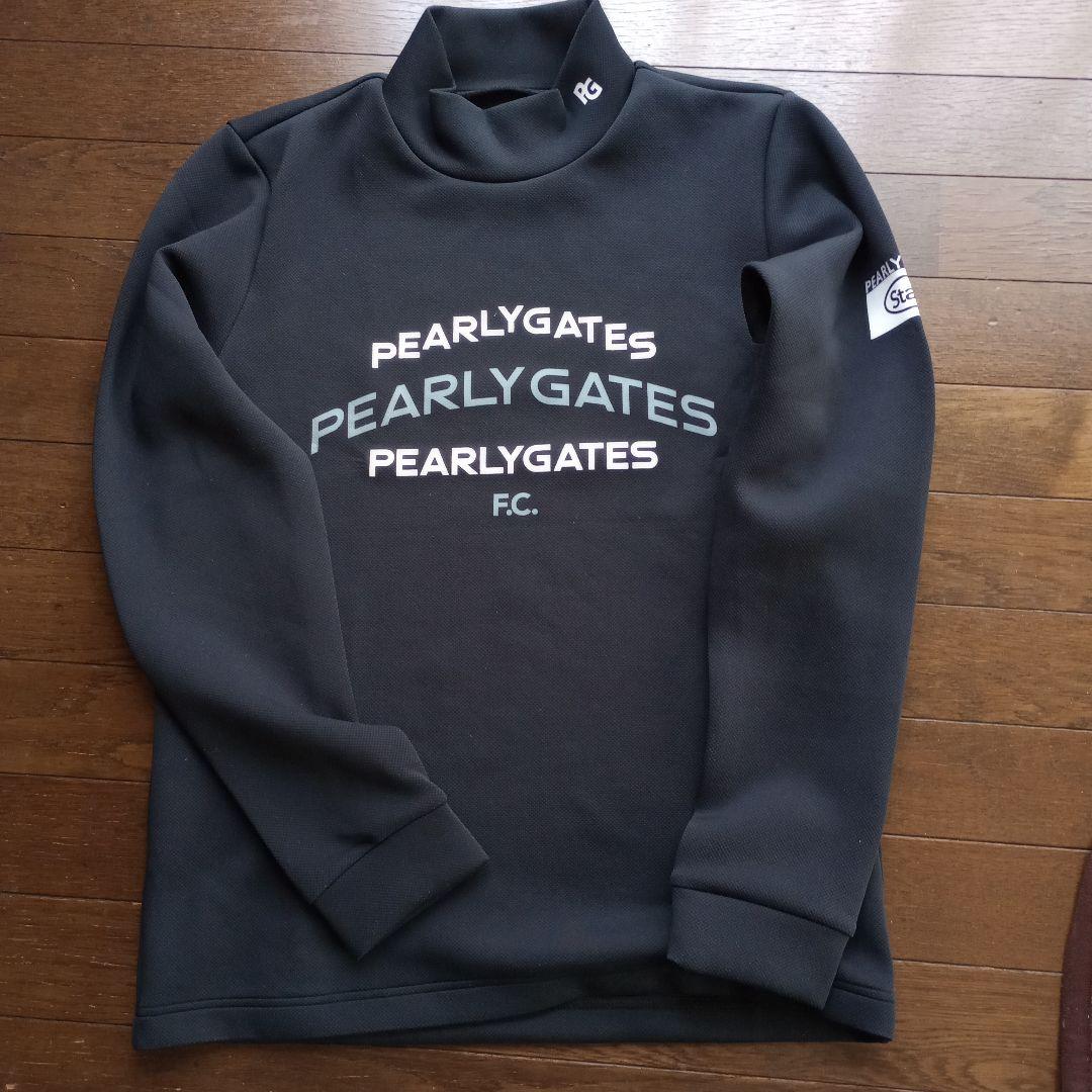PEARLY GATES メンズシャツ サイズ4 ブラック生地厚め。 ナイロンアクティブストレッチ半袖ポロシャツ | PEARLY GATES