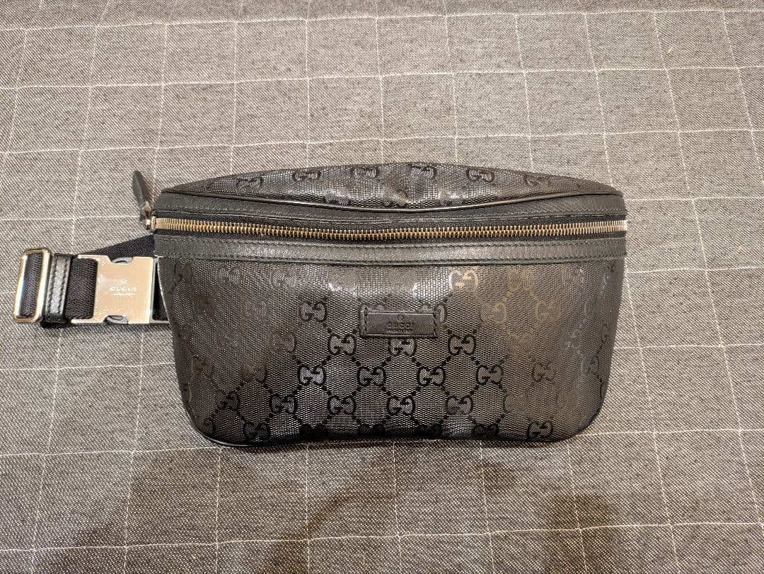 GUCCI ボディバッグ ブラック ナイロン