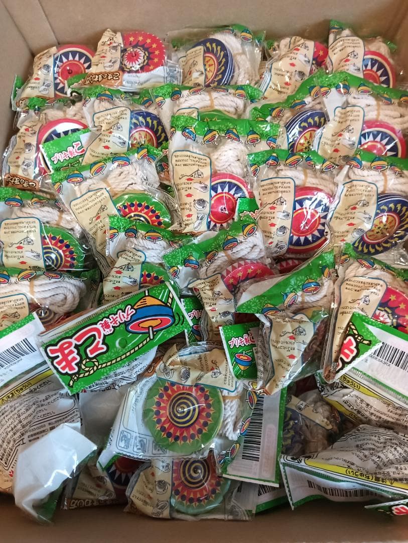 【新品未開封】池田工業製 ブリキ製コマ 170個セット 昔遊び 伝承玩具 日本製