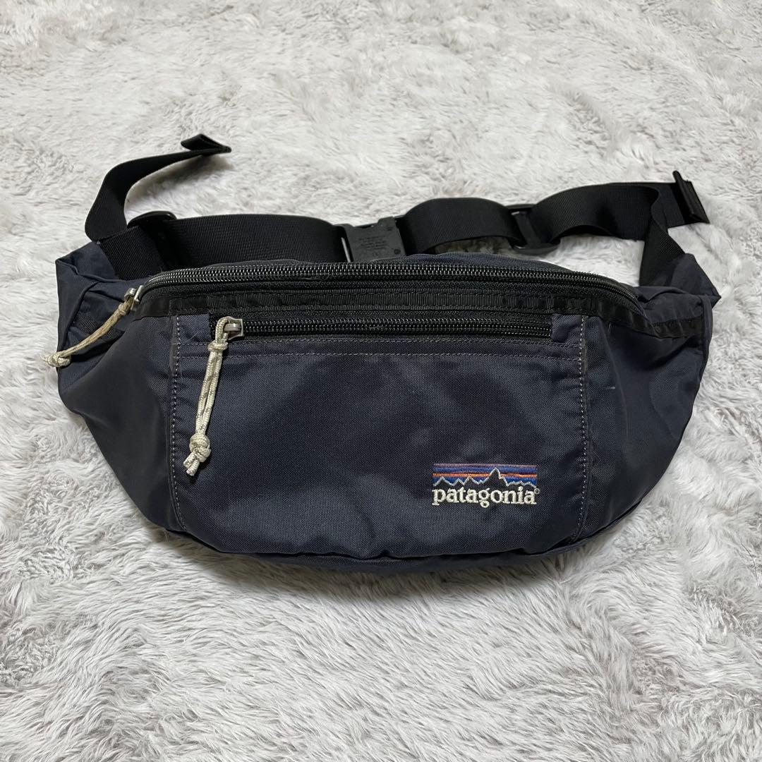 パタゴニア　ボディバッグ　00s ヌエボヒップボルト　ロゴ刺繍　大容量　ブラック