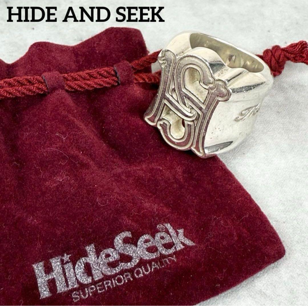 ハイドアンドシーク　HIDE AND SEEK ロゴシルバーリング 希少品