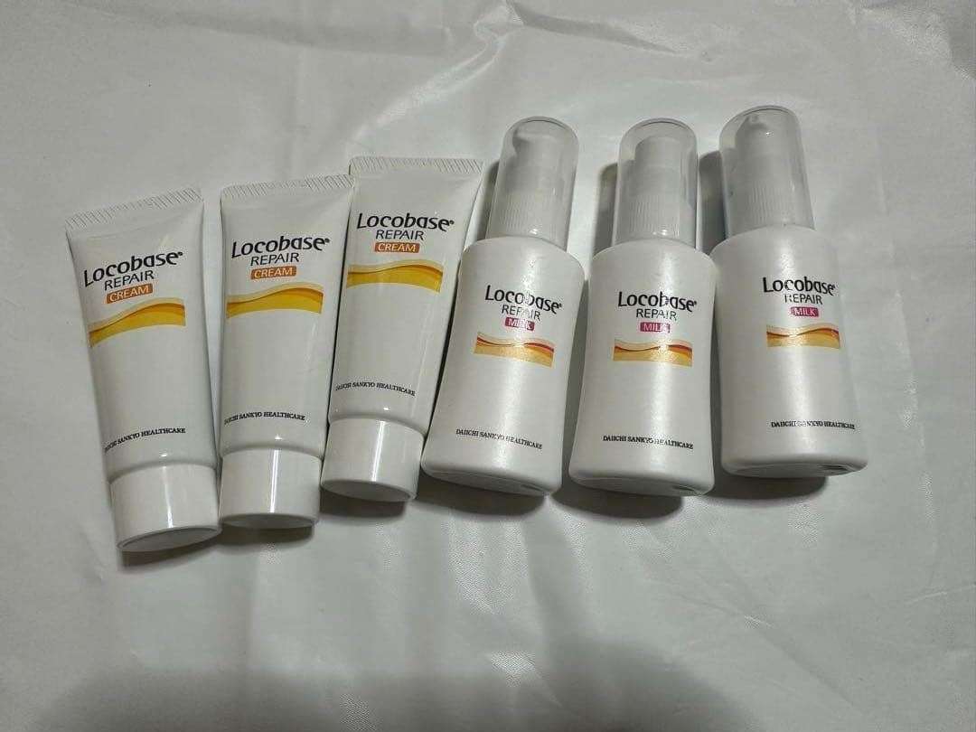 ロコベースリペアクリーム　ミルク　6本セット
