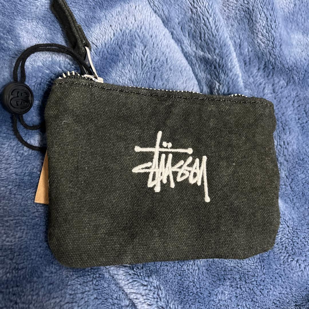 stussy canvas coin pouch コインケース小物入れ - メルカリ