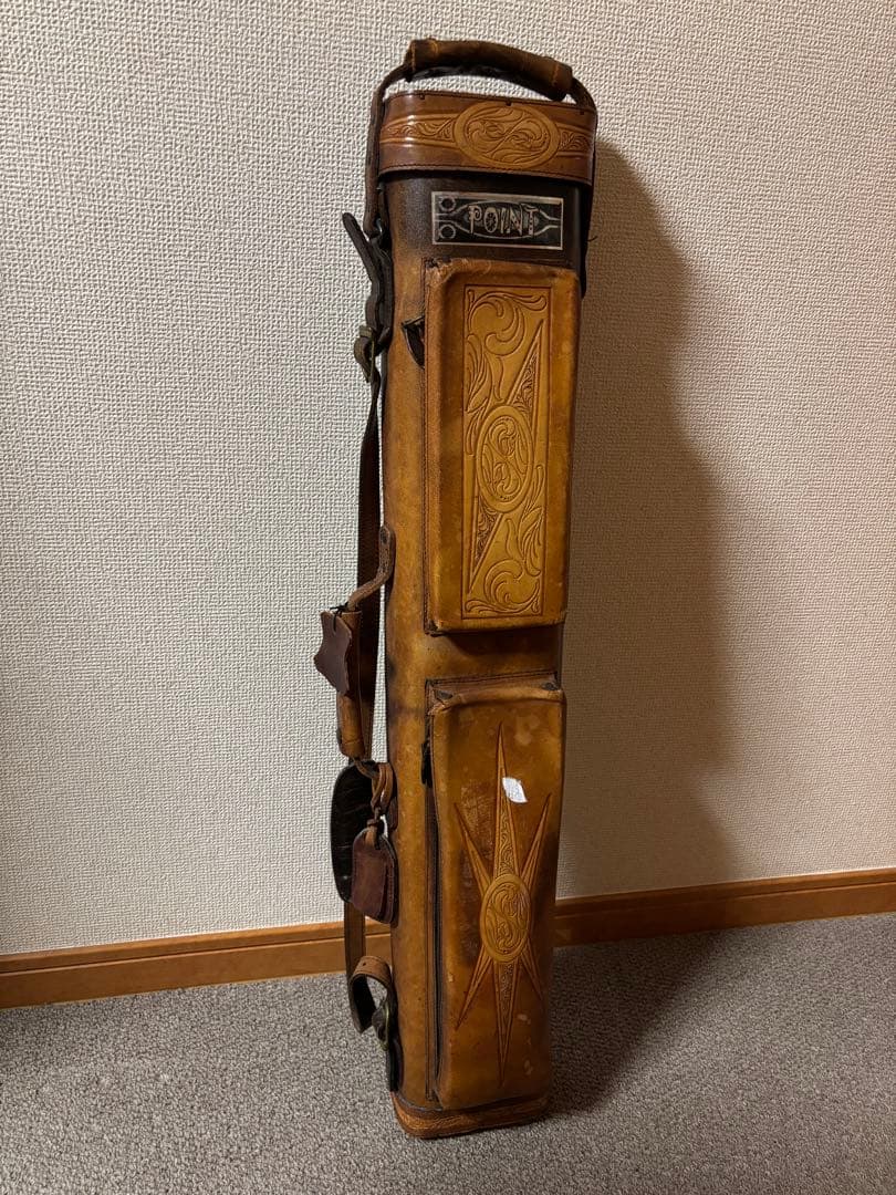 ビリヤードキューケース 素材レザー革